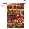 Fall Puppy Pickup Garden Flag
