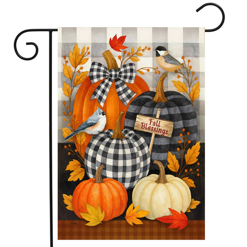Fall Blessings Pumpkins Garden Flag
