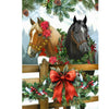 Holiday Horses Garden Flag