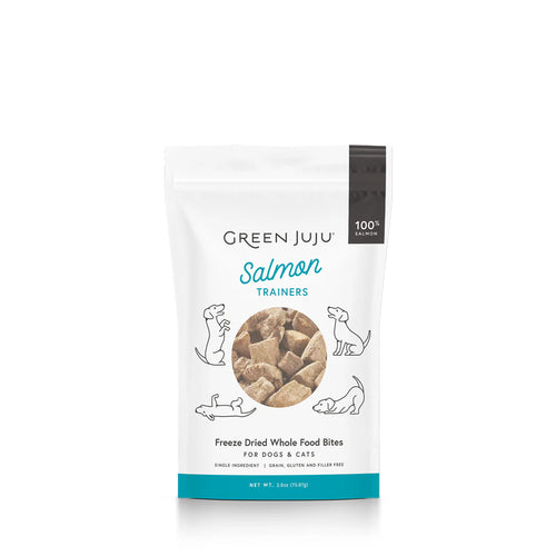 Green Juju Salmon Trainers Freeze-Dried Single-Ingredient Treats - 2.5oz
