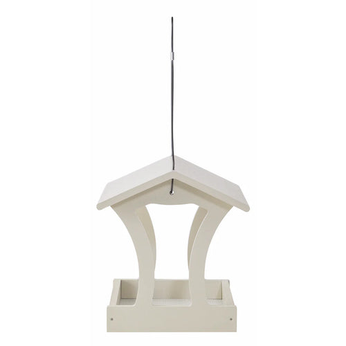Recycled Plastic Fly-Thru Bird Feeder - Sea Salt
