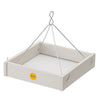 Small Hanging Platform Bird Feeder in Sea Salt Recycled Plastic