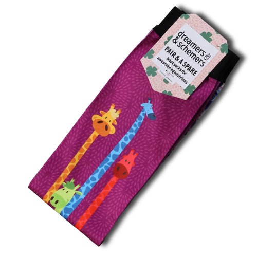 Giraffe Attack Youth Pair & a Spare Socks
