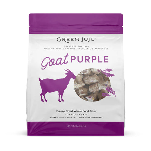 Green Juju Goat Purple Whole Food Bites Freeze-Dried Treat / Topper - 7.5oz
