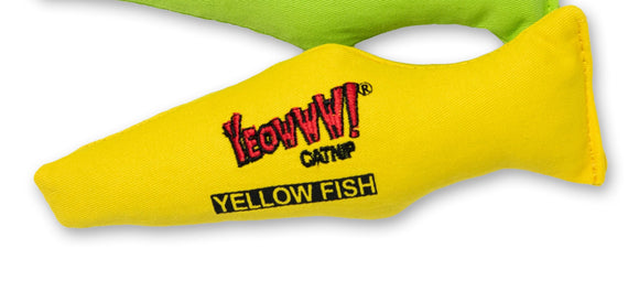 Yeowww! Yellow Fish Cat Toy