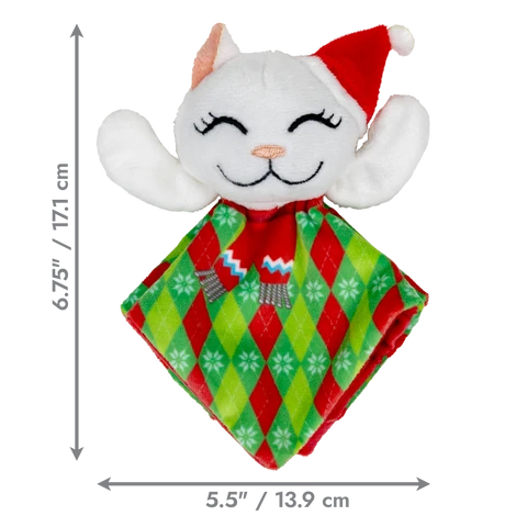 KONG Holiday Crackles Santa Kitty Cat Toy