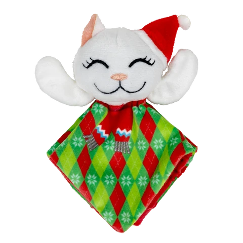 KONG Holiday Crackles Santa Kitty Cat Toy