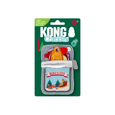 KONG Holiday Crackles Sardine Cat Toy