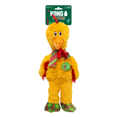 KONG Holiday Knots Chicken - Medium/Large Dog Toy