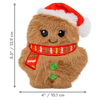 KONG Holiday Snuzzles Mini Santa Gingerbread - XS Dog Toy