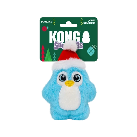 KONG Holiday Snuzzles Mini Santa Penguin Dog Toy