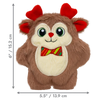 KONG Holiday Snuzzles Bow Tie Reindeer - Small Dog Toy