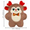 KONG Holiday Snuzzles Bow Tie Reindeer - Medium Dog Toy