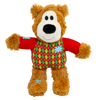 KONG Holiday Wild Knots Sweater Bear Red - Small/Medium Dog Toy