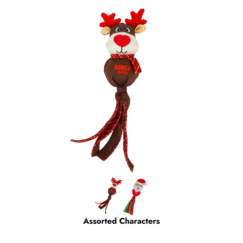 KONG Holiday Wubba Large Dog Toy - Assorted
