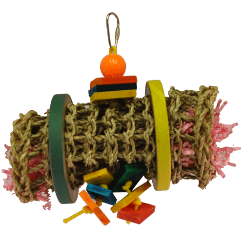 Vine Mat Rollup Small| Happy Beaks Bird Toy - Made In The USA.