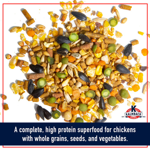 KALMBACH FEEDS HENHOUSE RESERVE® 18% LAYER FEED FOR CHICKENS AND POULTRY - 50LB