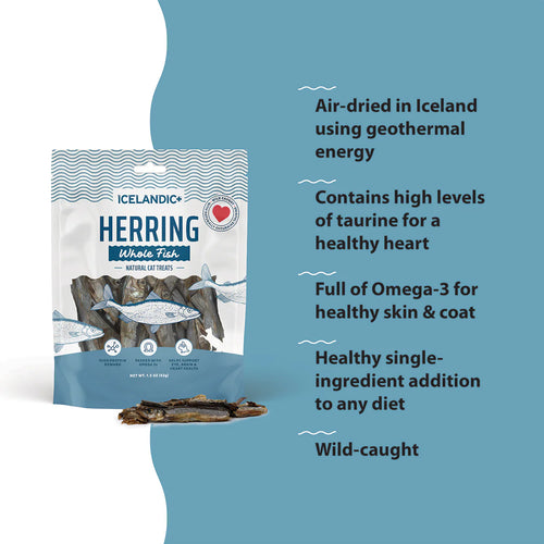 Icelandic+ Herring Whole Fish Cat Treats - 1oz