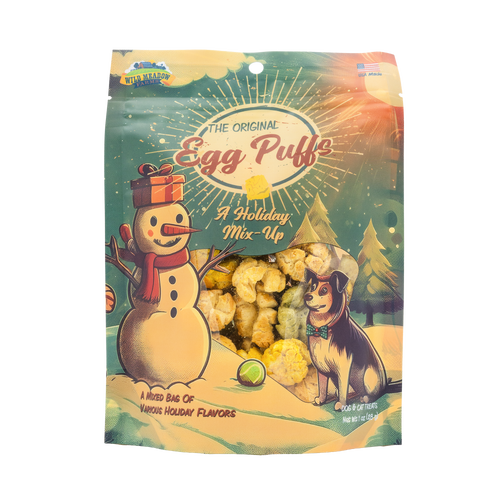 Wild Meadow Farms Christmas Dog Treats Holiday Mix Up Egg Puffs