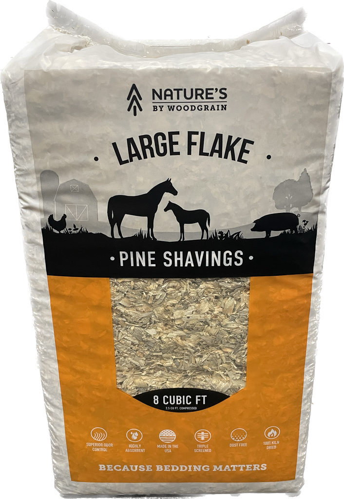 Pine Shavings Large Flake Animal Bedding Agri Feed Pet Supply