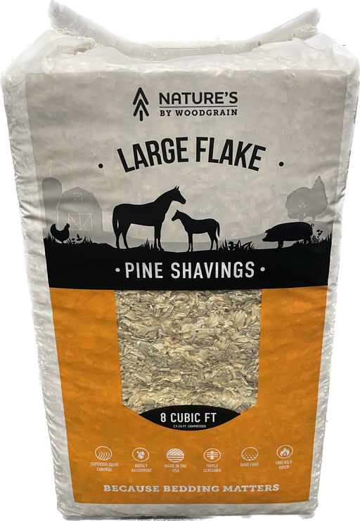 Pine Shavings Large Flake  Animal Bedding - 8 Cubic Feet