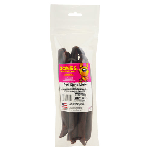 Jones' Natural Chews Pork Blend Links - 6 Pack