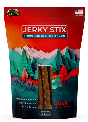 Wild Meadow Farms Jerky Stix Duck with Cranberries Dog Treat