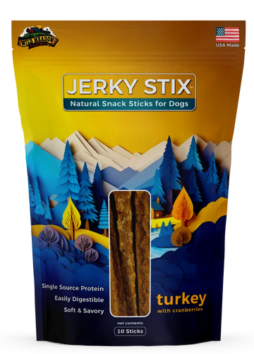 Wild Meadow Farms Jerky Stix Turkey with Cranberries Dog Treat