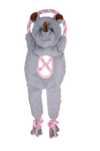 Jungle Tugz Rocky the Rhino Dog Toy