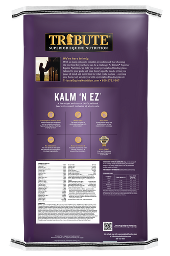 Tribute Kalm 'N EZ® Textured, Low NSC Horse Feed - 50lb