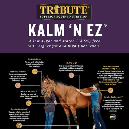 TRIBUTE Kalm 'N EZ® Pellet, Low NSC Feed - 50lb