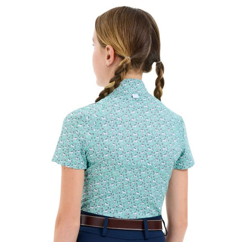 Lucy Jr. 1/4 Zip Shirt - Flower Power