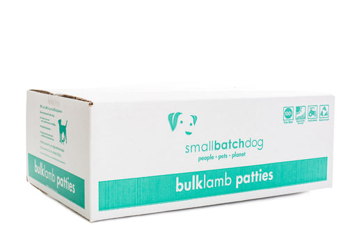 Small Batch Pet Raw Lamb Patties - 18lb Bulk Box