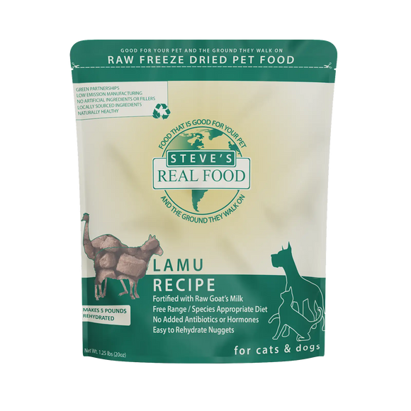 Freeze-Dried Raw Dog Food Lamu Recipe - 20oz