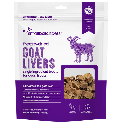 SmallBatch Pet Freeze-Dried Goat Liver Treats - 3oz