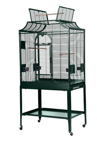 32 x 21 Elegant Flight Cage, Opening Top - Green