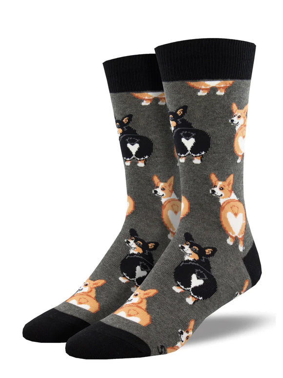 Socksmith® Corgi Butt - Cotton Crew Sock