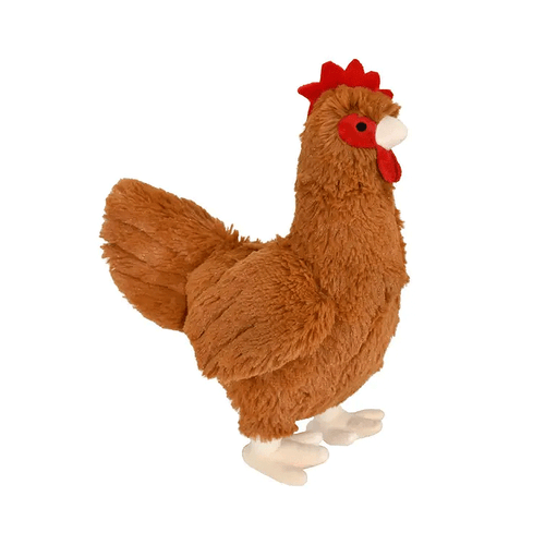 Multipet Jumbo Plush Rooster Brown Dog Toy - 20