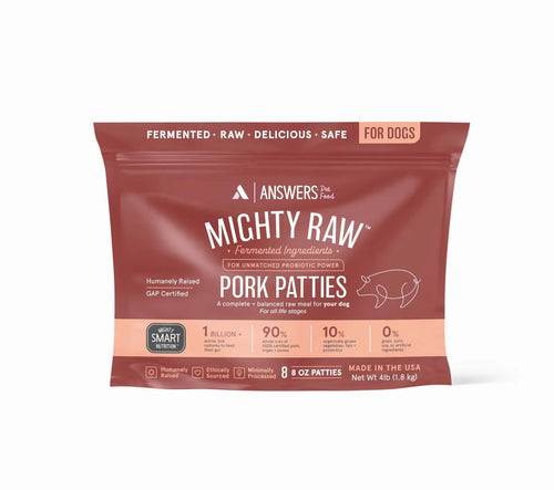 Answer's Mighty Raw Pork For Dogs - 4lb