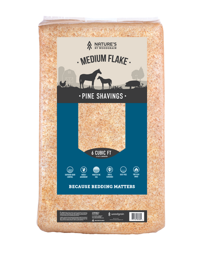 Nature’s By Woodgrain Medium Flake Pine Shavings 6cu