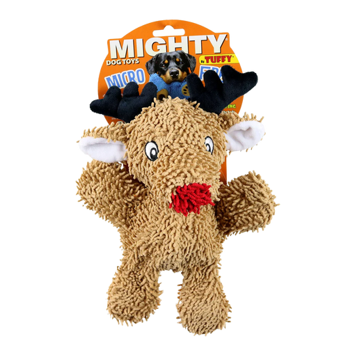 Mighty® Holiday: Micro Ball Medium Reindeer Christmas Dog Toy