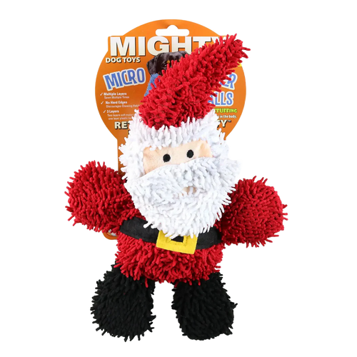 Mighty® Holiday: Micro Ball Medium Santa Holiday Christmas Dog Toy