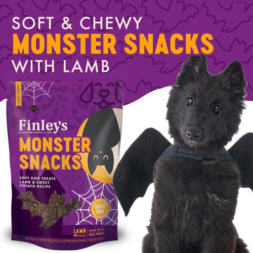 Finley's Monster Snacks Soft Chew Lamb and Sweet Potato Dog Treats - 6 oz.