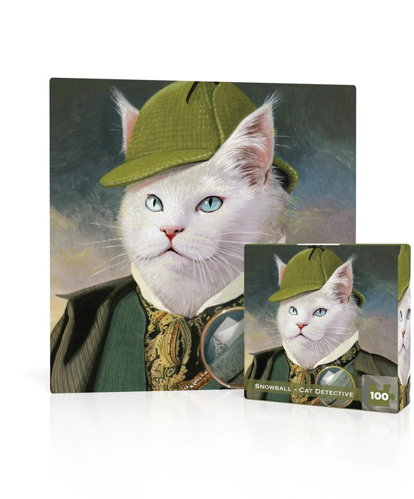 Snowball - Cat Detective Mini 100 Piece Mini Puzzle