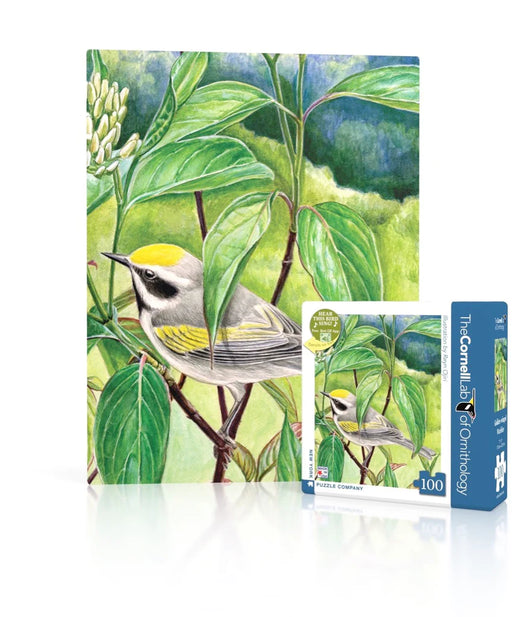 Golden-winged Warbler Mini Jigsaw Puzzle