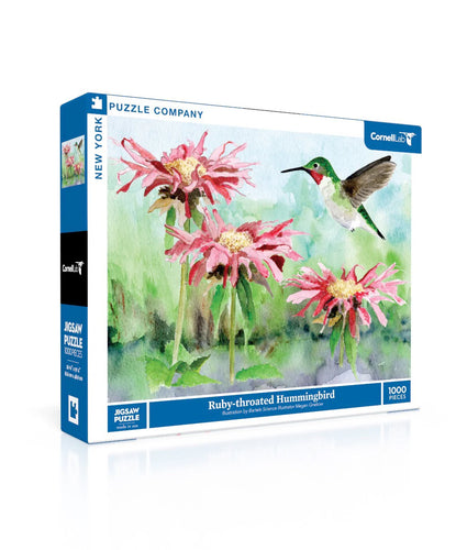 Ruby-throated Hummingbird 1000 Piece Jigsaw Puzzle