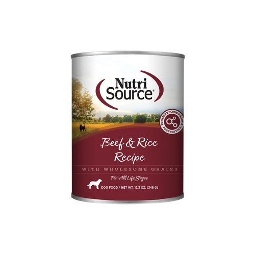 NutriSource® Beef & Rice Wet Dog Food - 12.3oz