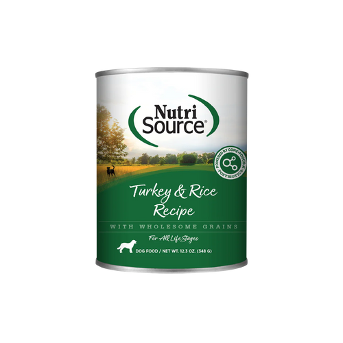 NutriSource® Turkey & Rice Wet Dog Food - 12.3oz