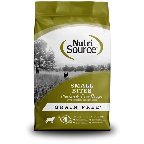 NutriSource® Grain Free Small Bites Chicken & Peas Dry Dog Food - 12lb
