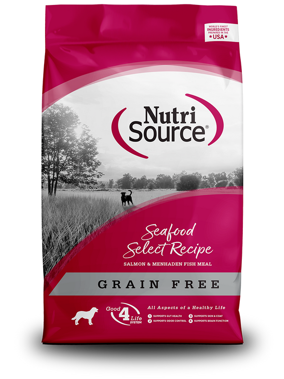 Nutrisource Seafood Select Recipe Grain Free Dog Food - 12lb